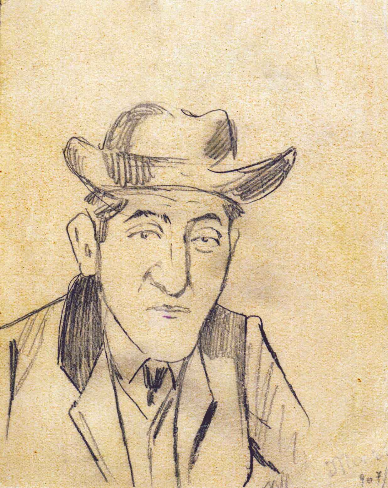 Portret de bărbat cu pălărie
